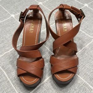 New Brown Ralph Lauren shoes Size 7 1/2